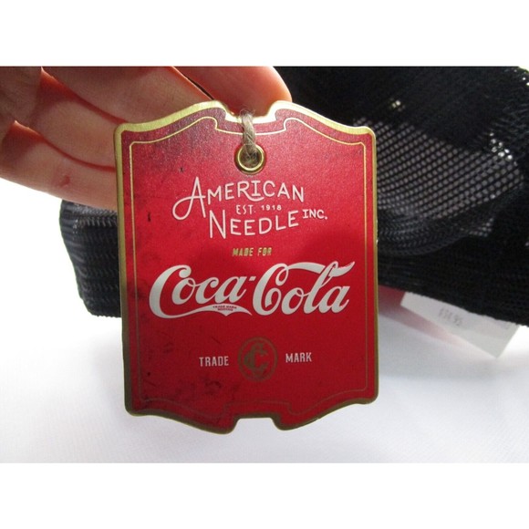 American Needle Vintage lk NWT COCA-COLA Mesh Trucker adjustable Hat Cap Snapack - Picture 5 of 15